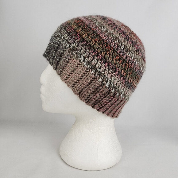 Handmade Pink Knit Pony Tail Toque - Picture 1 of 6